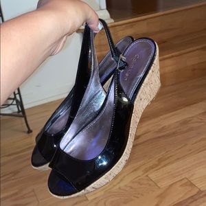 Calvin Klein black wedges 🌻